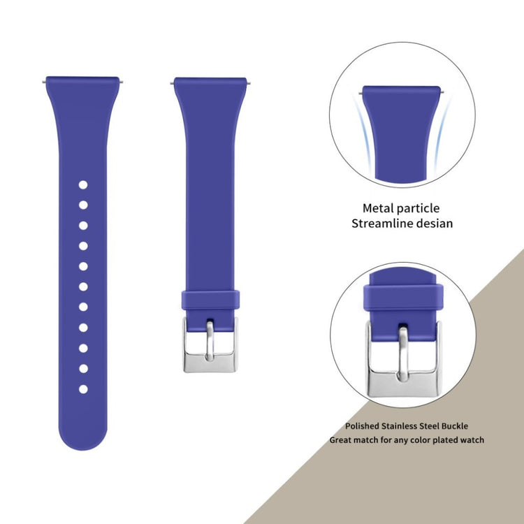 Super nydelig Fitbit Versa 2 Silikone Rem - Blå#serie_8