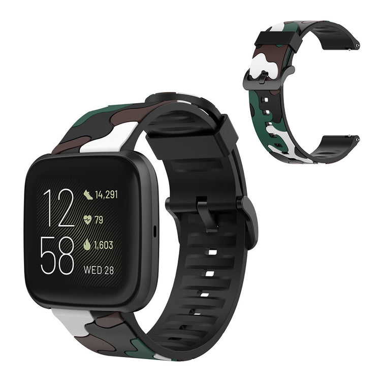 Fantastisk Fitbit Versa 2 / Fitbit Versa Lite Silikone Rem - Grøn#serie_3