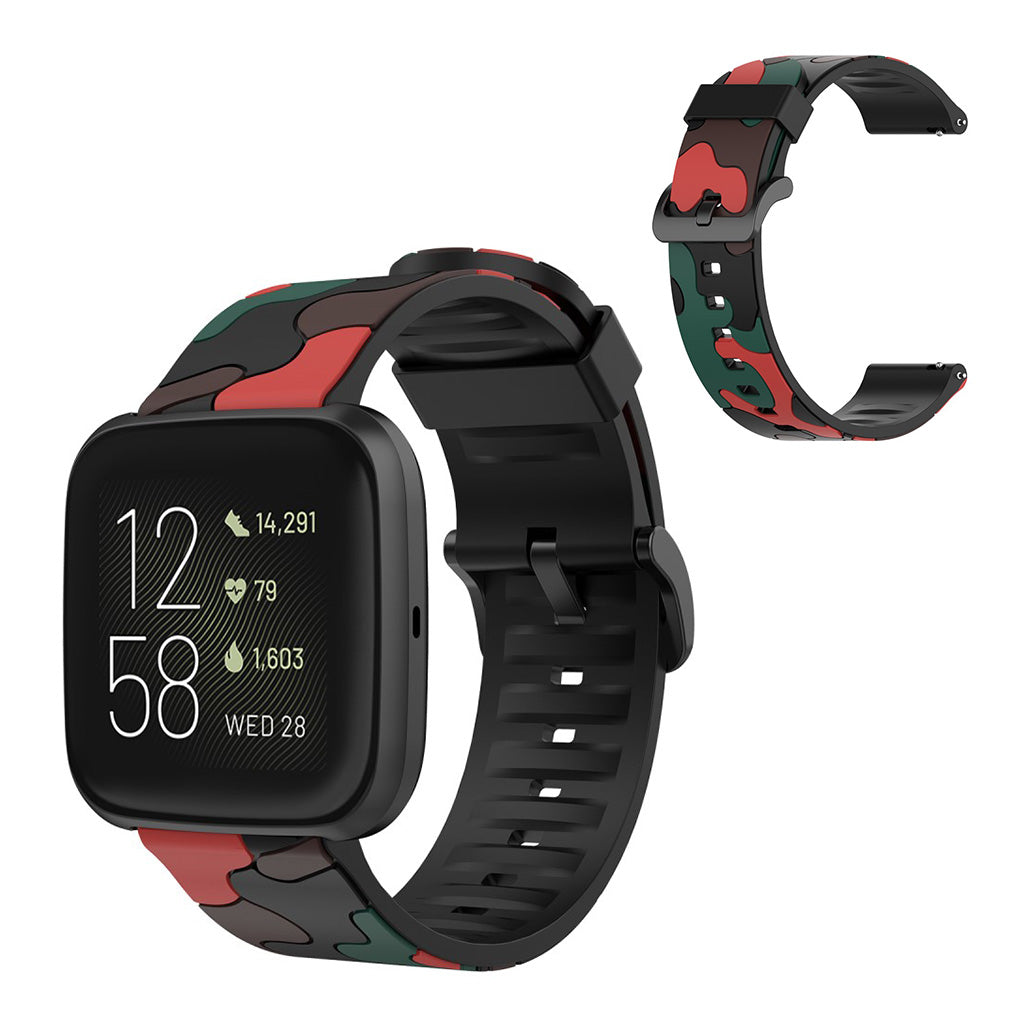 Fantastisk Fitbit Versa 2 / Fitbit Versa Lite Silikone Rem - Rød#serie_4