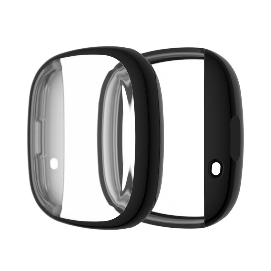 Meget Flot Fitbit Versa 3 / Fitbit Sense Silikone Cover - Sort#serie_1