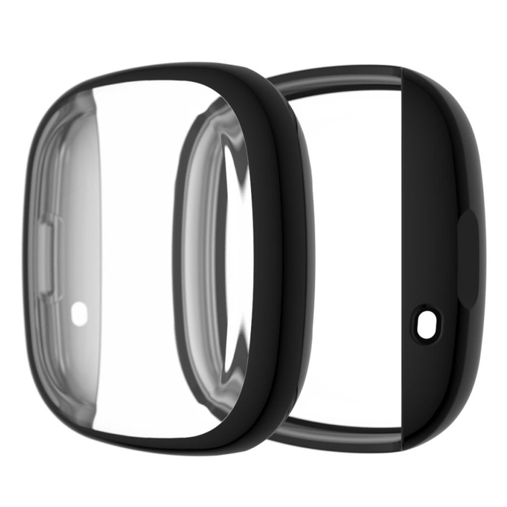 Meget Flot Fitbit Versa 3 / Fitbit Sense Silikone Cover - Sort#serie_1