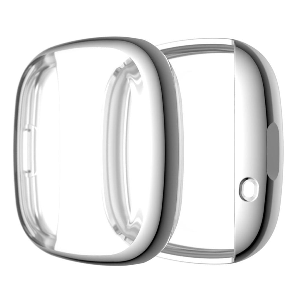 Meget Flot Fitbit Versa 3 / Fitbit Sense Silikone Cover - Sølv#serie_3