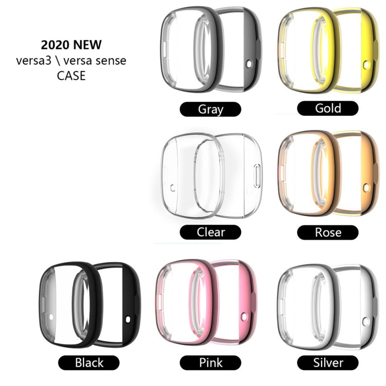 Meget Flot Fitbit Versa 3 / Fitbit Sense Silikone Cover - Sølv#serie_5