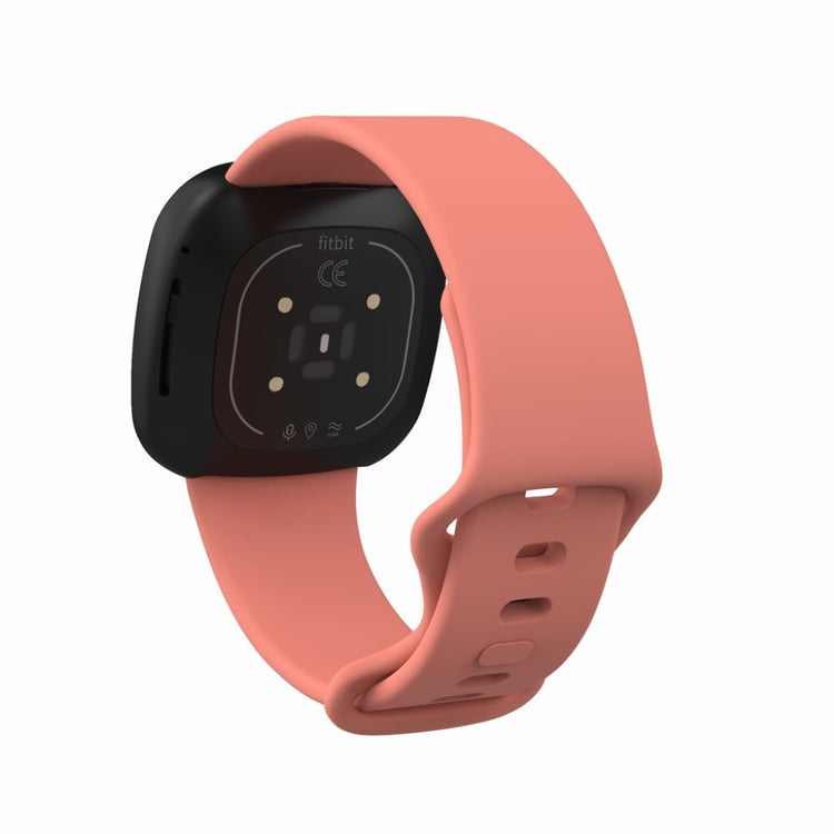 Helt vildt kønt Fitbit Versa 3 / Fitbit Sense Silikone Rem - Størrelse: S - Pink#serie_3