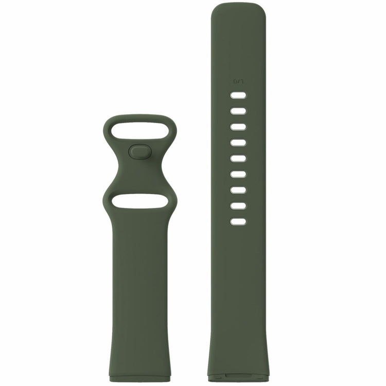 Helt vildt kønt Fitbit Versa 3 / Fitbit Sense Silikone Rem - Størrelse: S - Grøn#serie_6