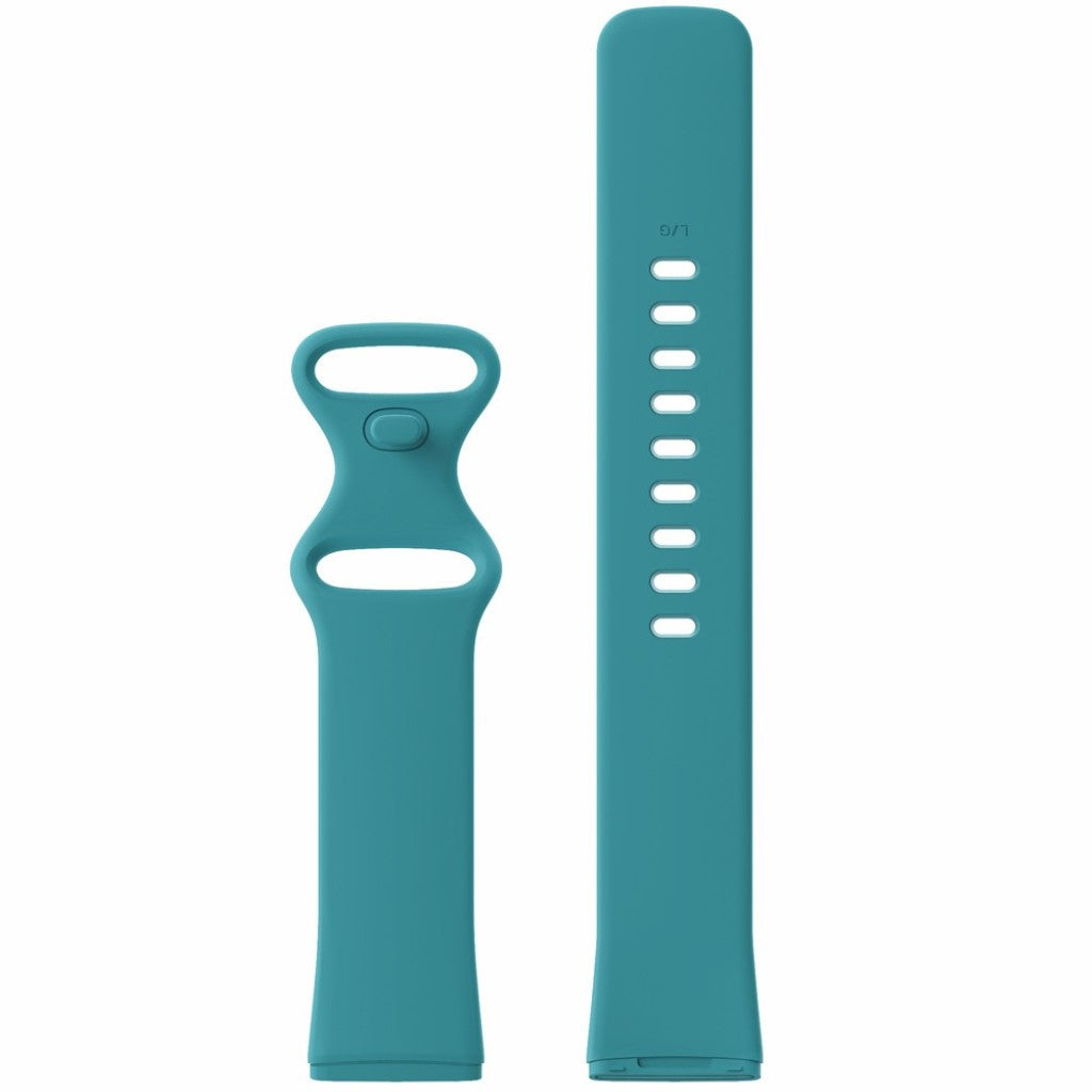 Helt vildt sejt Fitbit Versa 3 / Fitbit Sense Silikone Rem - Størrelse: L - Grøn#serie_15