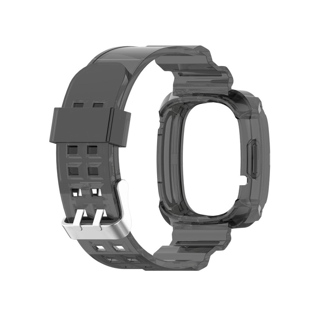 Vildt hårdfør Fitbit Versa 3 / Fitbit Sense Silikone Rem - Gennemsigtig#serie_1