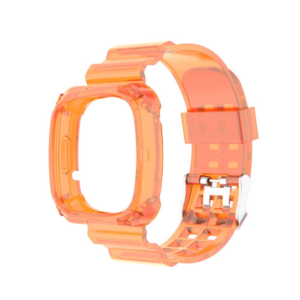 Vildt hårdfør Fitbit Versa 3 / Fitbit Sense Silikone Rem - Orange#serie_4