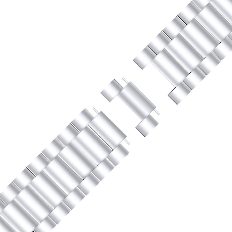 Superflot Fitbit Versa 3 / Fitbit Sense Metal Rem - Sølv#serie_3