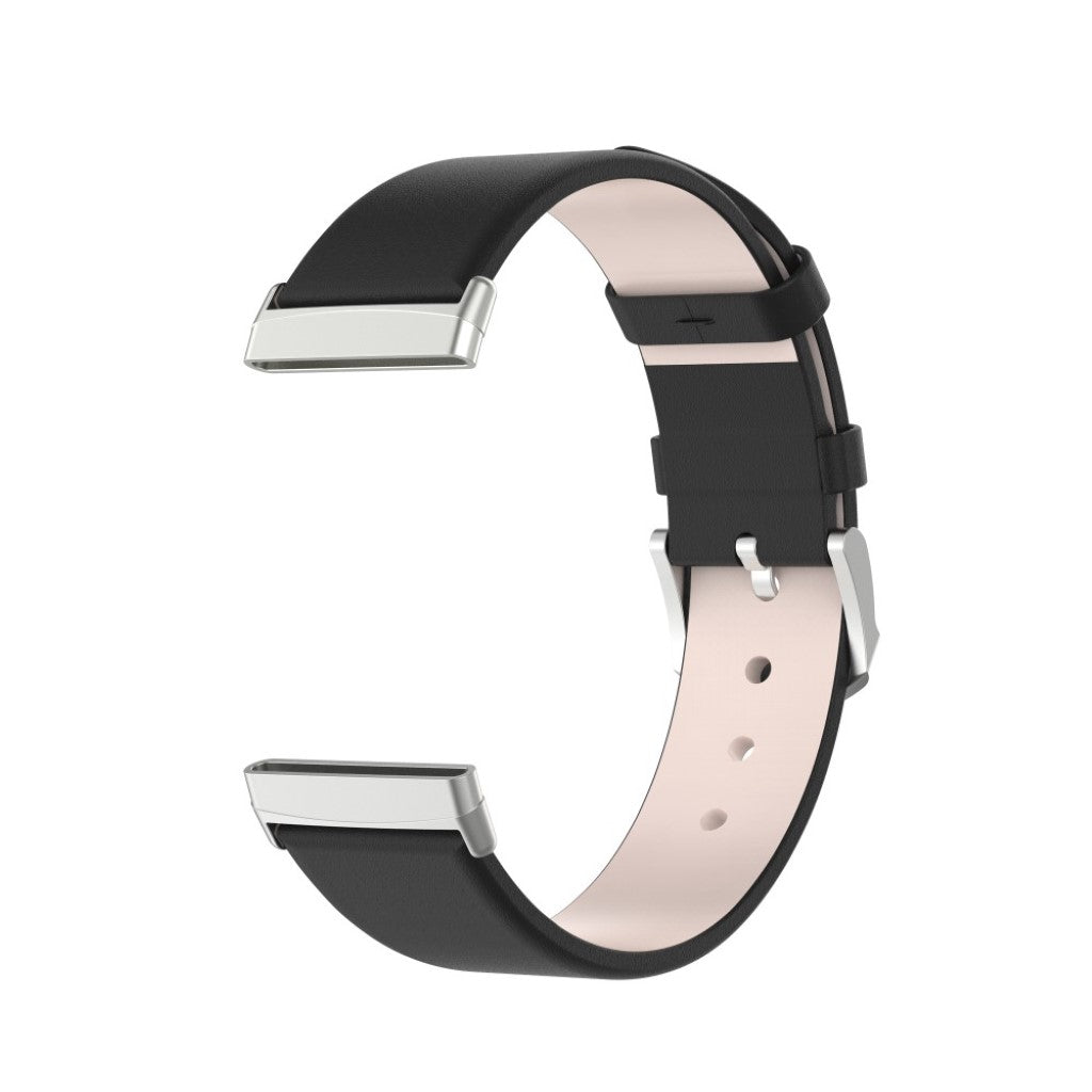 Rigtigt fint Fitbit Versa 3 / Fitbit Sense Silikone Rem - Sort#serie_1