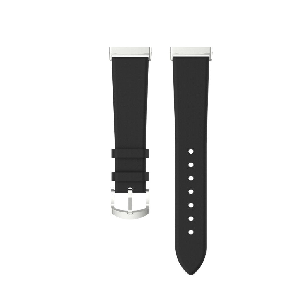 Rigtigt fint Fitbit Versa 3 / Fitbit Sense Silikone Rem - Sort#serie_1