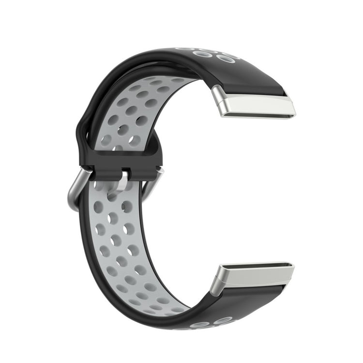 Rigtigt nydelig Fitbit Versa 3 / Fitbit Sense Silikone Rem - Sort#serie_1