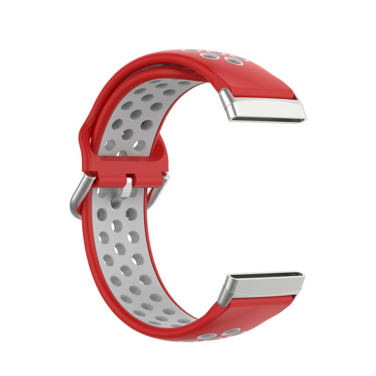 Rigtigt nydelig Fitbit Versa 3 / Fitbit Sense Silikone Rem - Rød#serie_2
