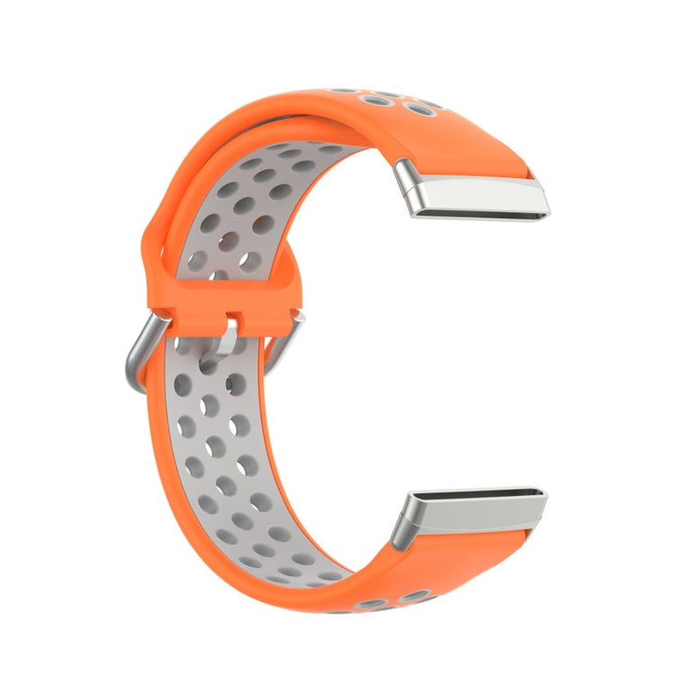 Rigtigt nydelig Fitbit Versa 3 / Fitbit Sense Silikone Rem - Orange#serie_3