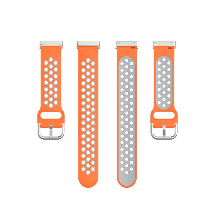 Rigtigt nydelig Fitbit Versa 3 / Fitbit Sense Silikone Rem - Orange#serie_3