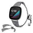 Metal Og Rhinsten Universal Rem passer til Fitbit Versa 3 / Fitbit Sense 1