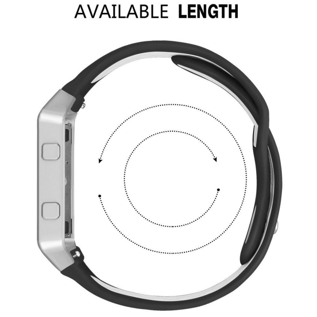 Mega nydelig Fitbit Blaze Silikone Rem - Hvid#serie_1