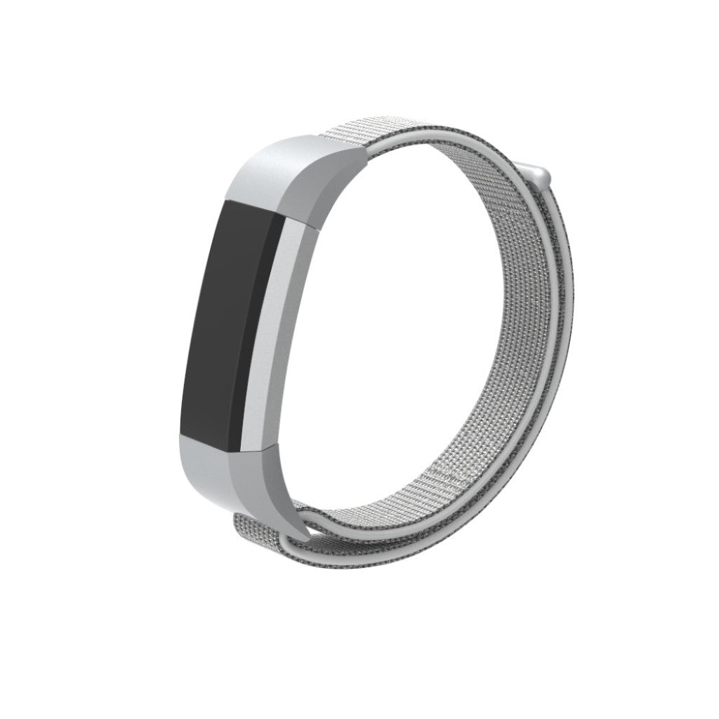 Vildt hårdfør Fitbit Alta HR Nylon Rem - Sølv#serie_5
