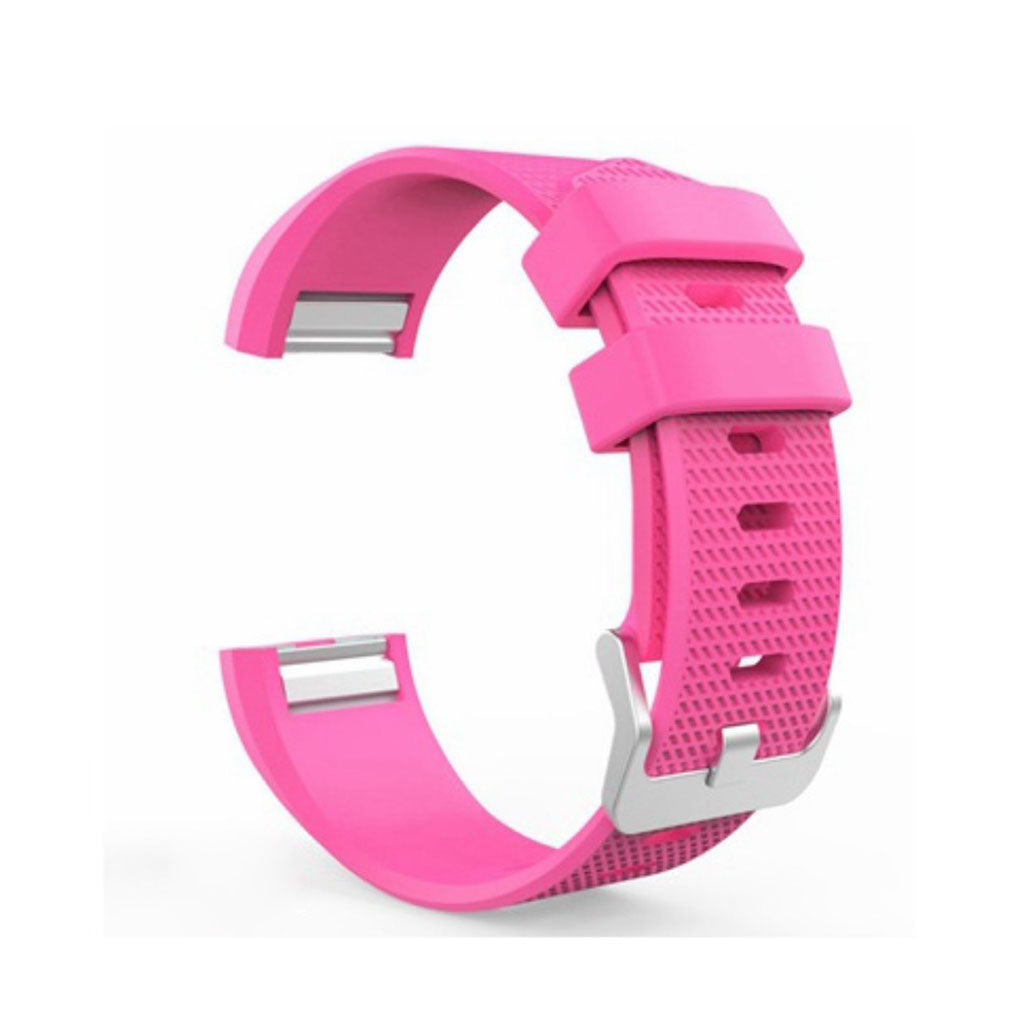 Super nydelig Fitbit Charge 2 Silikone Rem - Pink#serie_1
