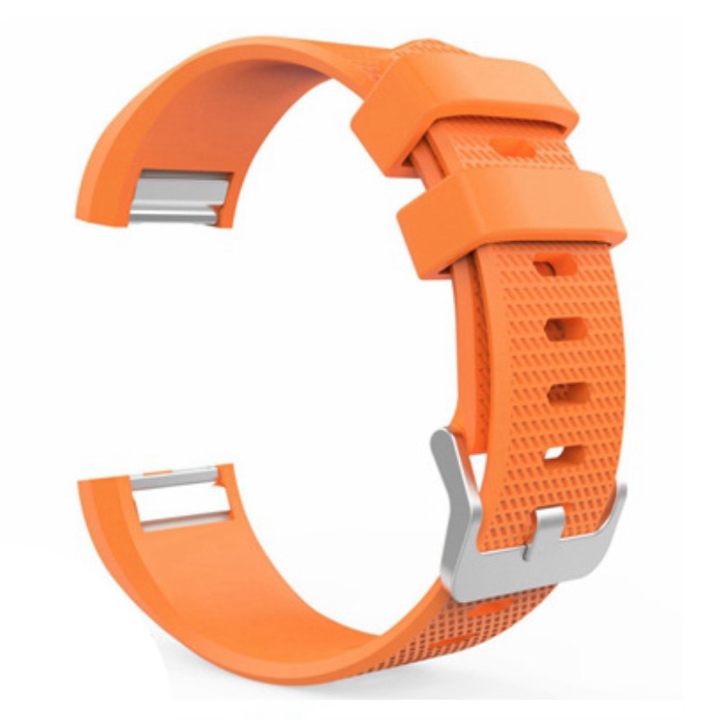 Super nydelig Fitbit Charge 2 Silikone Rem - Orange#serie_5