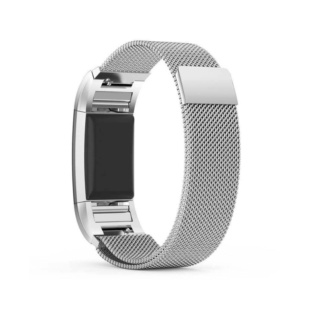 Super flot Fitbit Charge 2 Metal Rem - Sølv#serie_2