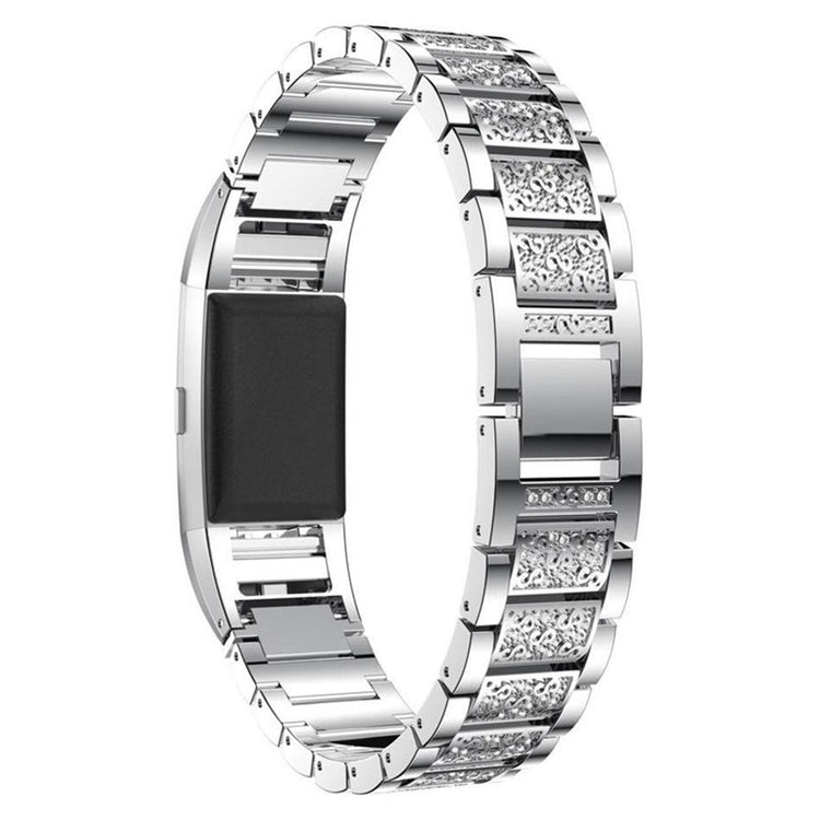 Meget flot Fitbit Charge 2 Metal Rem - Sølv#serie_2
