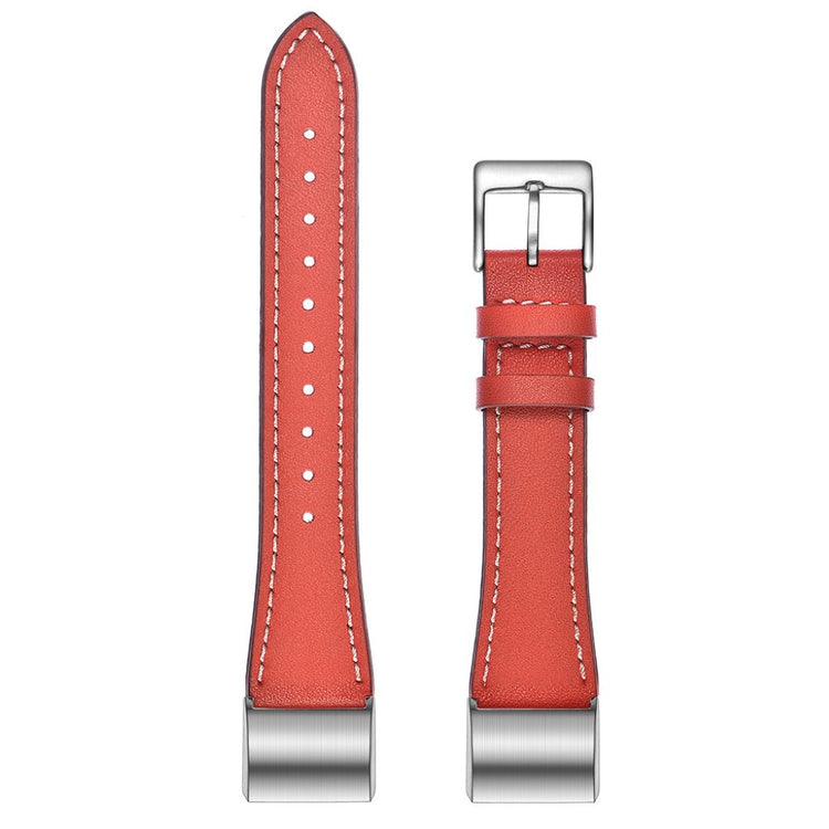 Helt vildt fint Fitbit Charge 2 Ægte læder Rem - Rød#serie_2