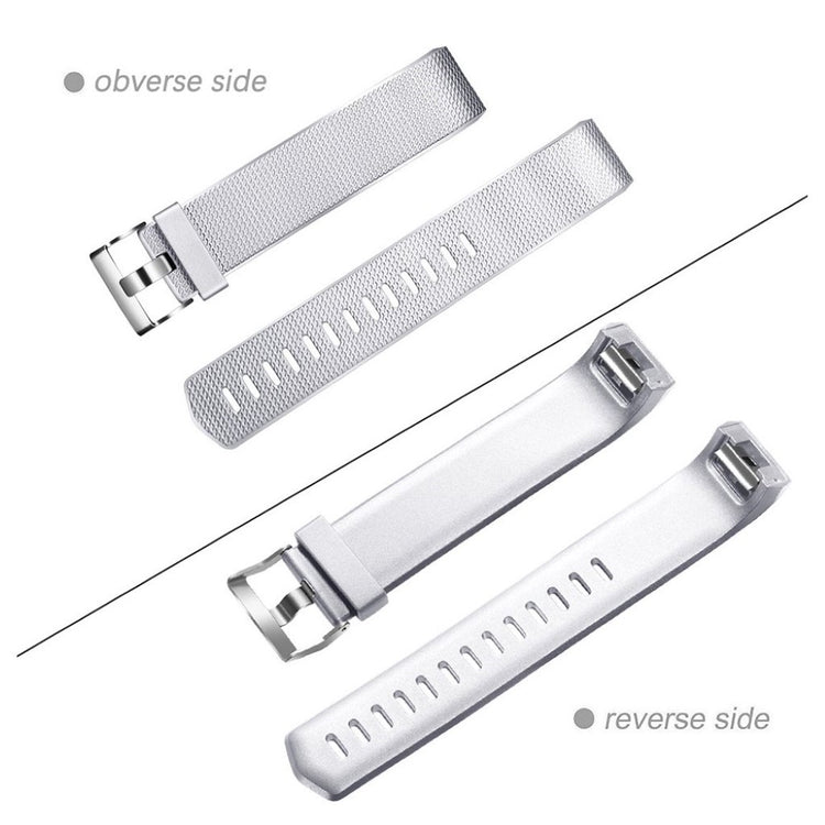 Udsøgt Fitbit Charge 2 Silikone Rem - Størrelse: S - Sølv#serie_1