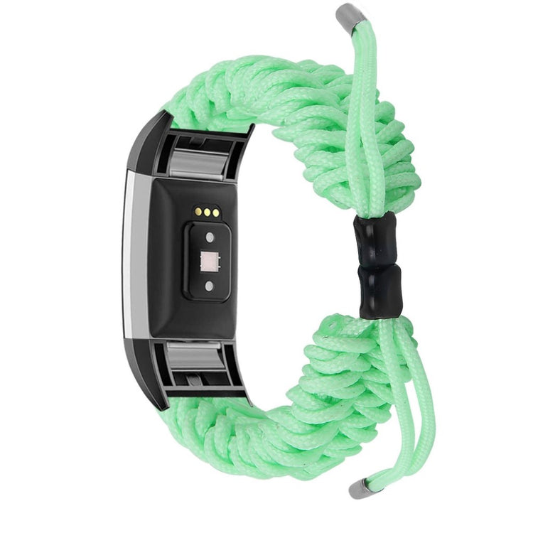 Meget elegant Fitbit Charge 2 Nylon Rem - Grøn#serie_5