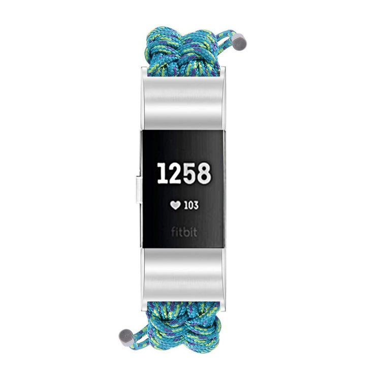 Meget elegant Fitbit Charge 2 Nylon Rem - Blå#serie_7