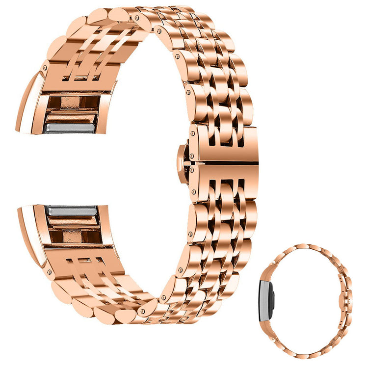 Rigtigt nydelig Fitbit Charge 2 Metal Rem - Pink#serie_5