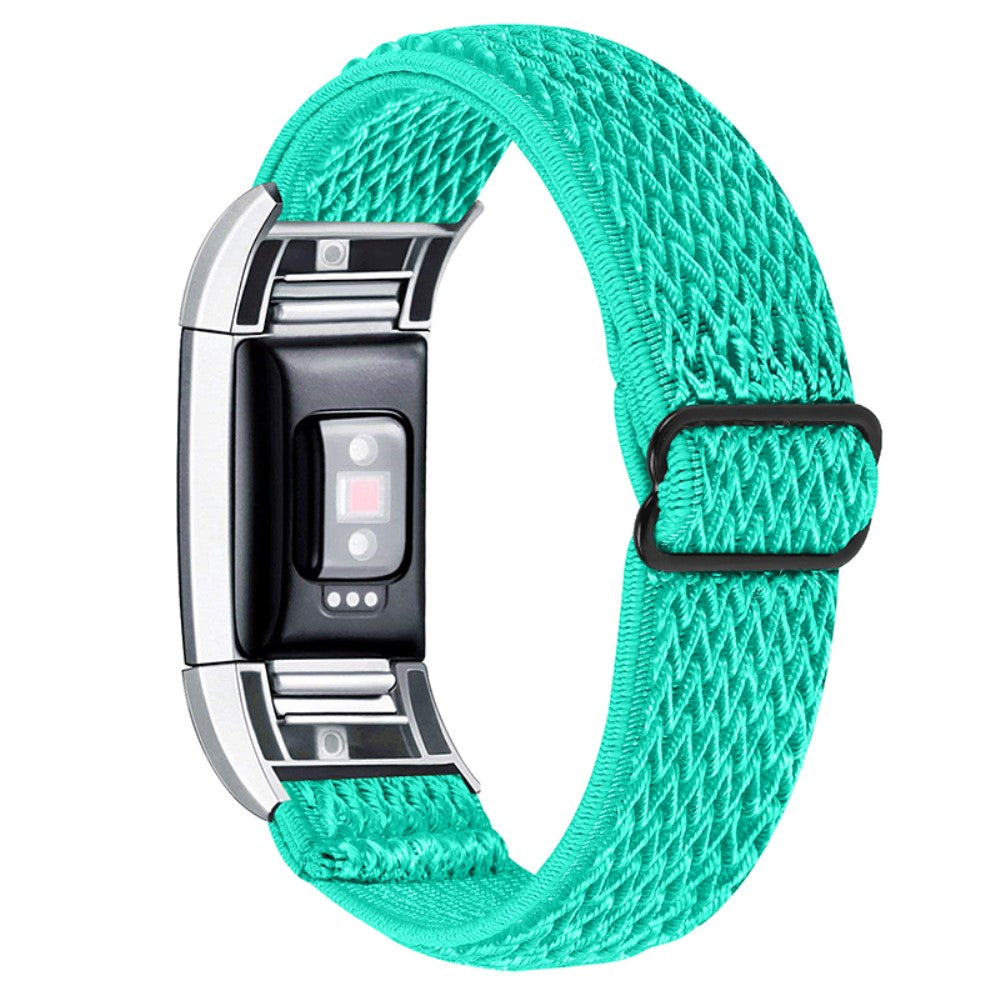 Rigtigt rart Fitbit Charge 2 Nylon Rem - Grøn#serie_2