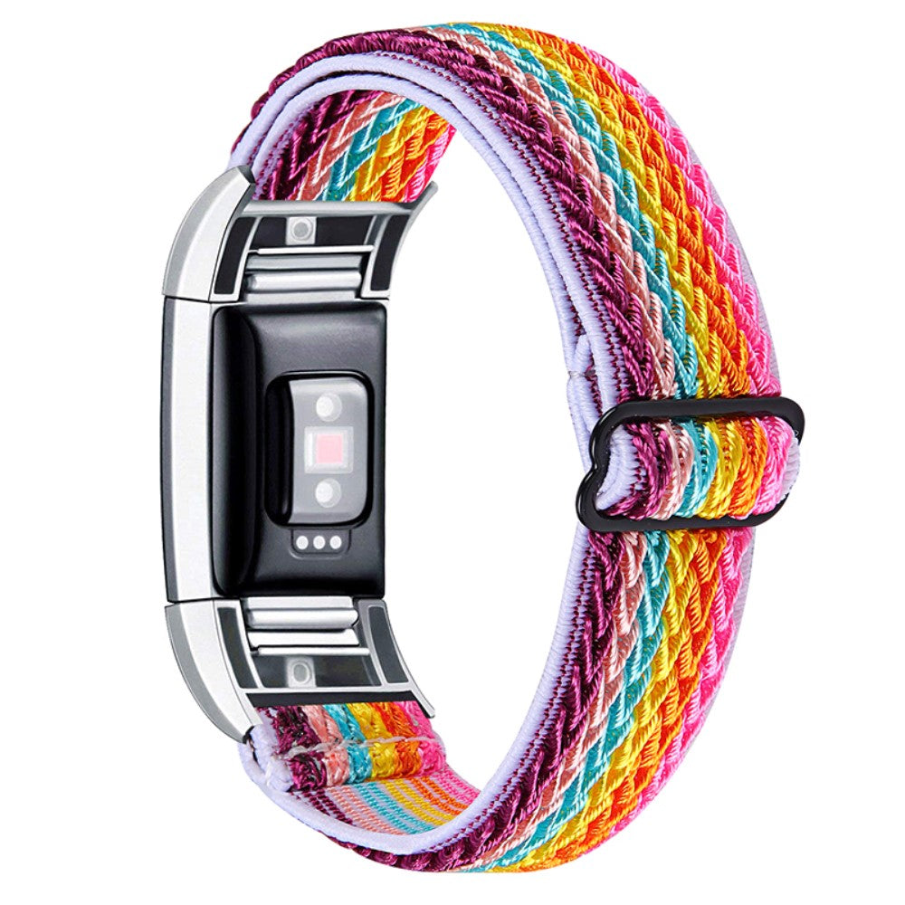 Rigtigt rart Fitbit Charge 2 Nylon Rem - Flerfarvet#serie_3
