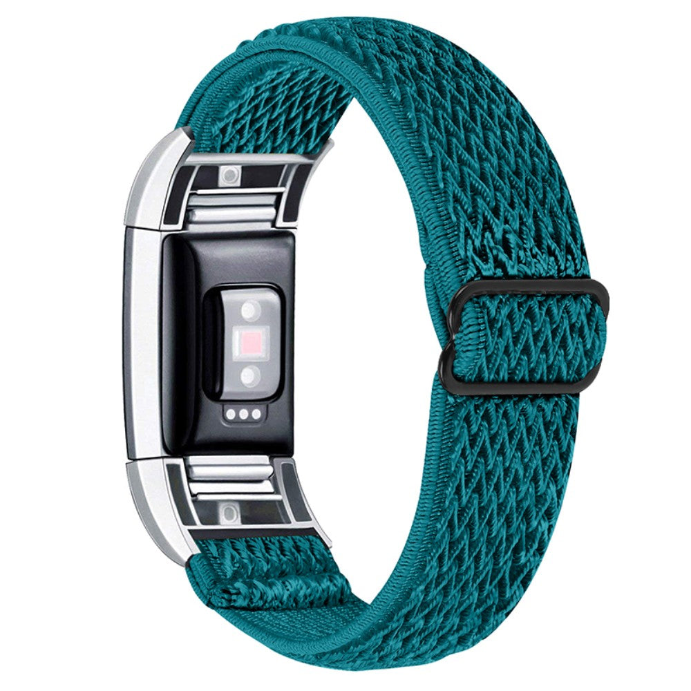 Rigtigt rart Fitbit Charge 2 Nylon Rem - Grøn#serie_9
