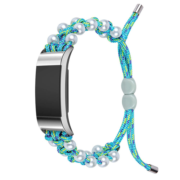 Godt Fitbit Charge 2 Nylon Rem - Blå#serie_6