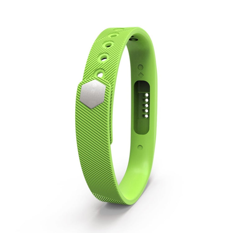 Super fint Fitbit Flex 2 Silikone Rem - Grøn#serie_9