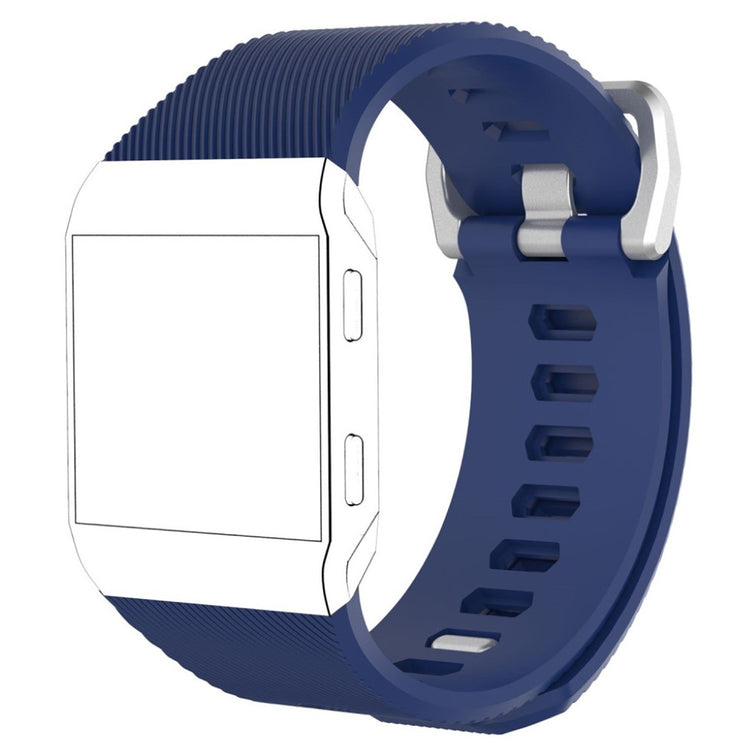 Super kønt Fitbit Ionic Silikone Rem - Blå#serie_14