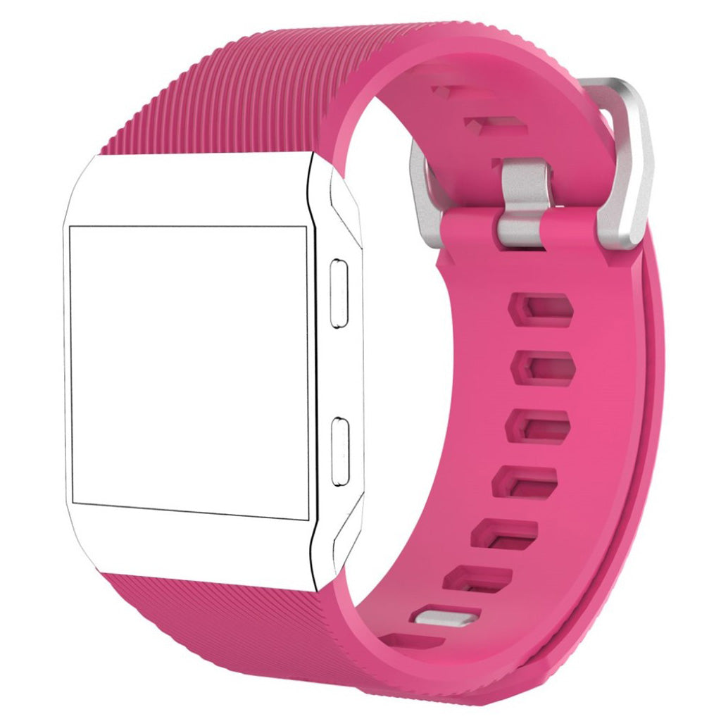 Super kønt Fitbit Ionic Silikone Rem - Pink#serie_8