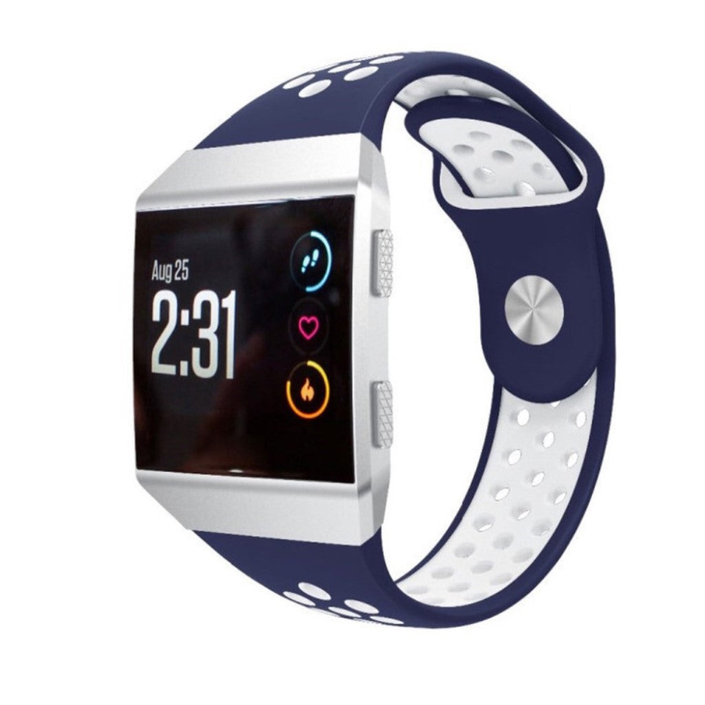 Vildt flot Fitbit Ionic Silikone Rem - Blå#serie_11