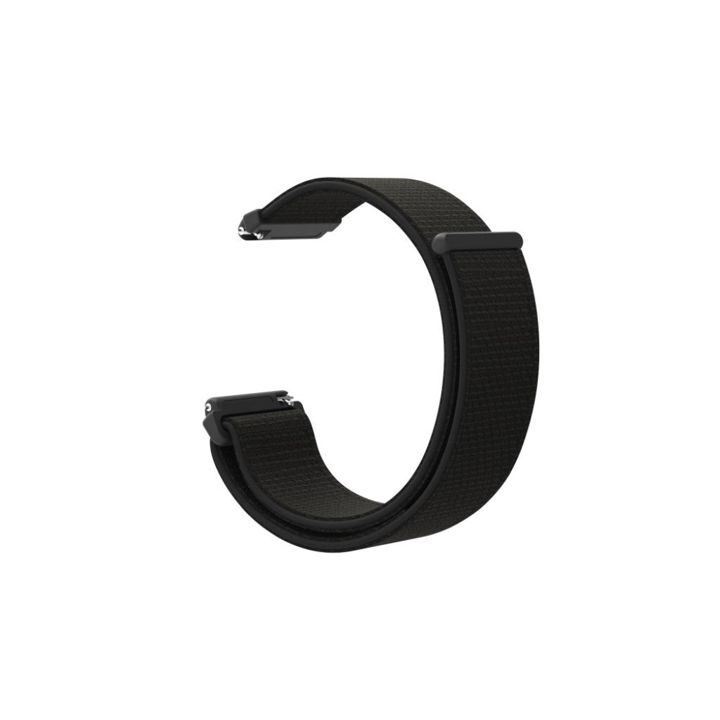 Super hårdfør Fitbit Versa Nylon Rem - Sort#serie_10