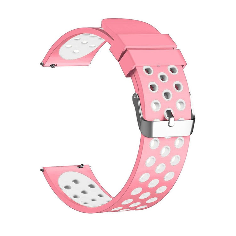 Meget holdbart Fitbit Versa Silikone Rem - Pink#serie_1