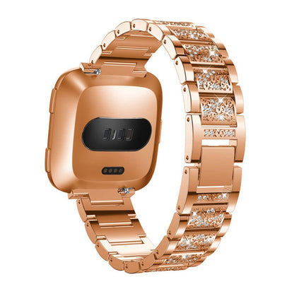 Super cool Fitbit Versa Metal og Rhinsten Rem - Flerfarvet#serie_3