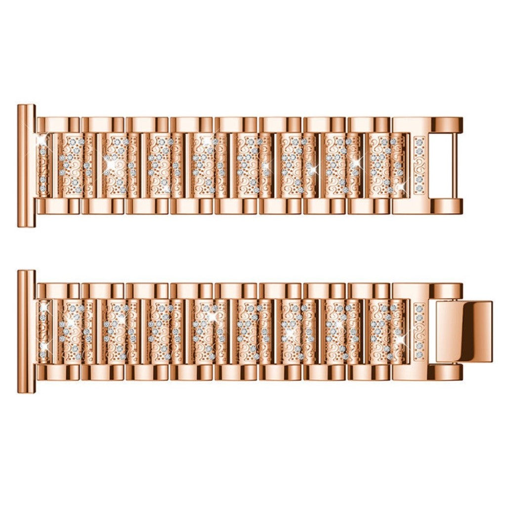 Super cool Fitbit Versa Metal og Rhinsten Rem - Flerfarvet#serie_3