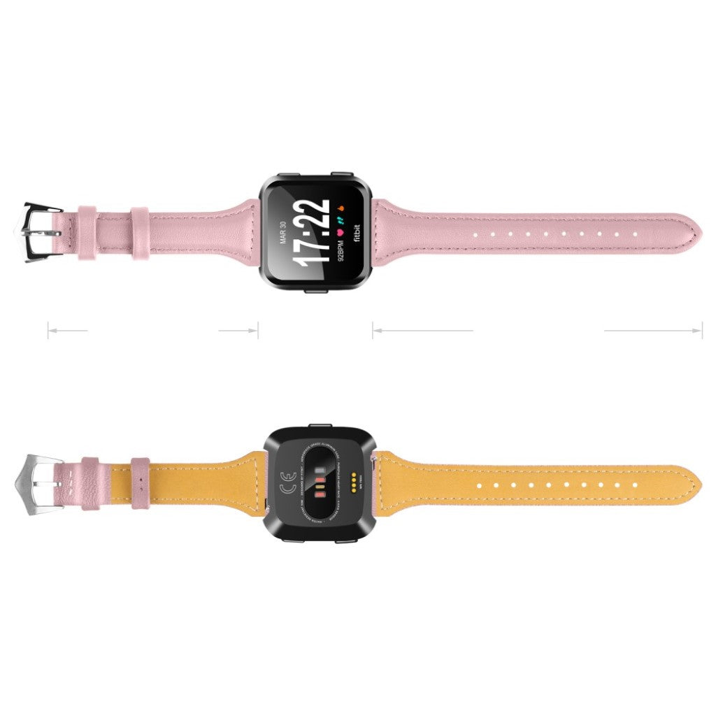 Helt vildt fint Fitbit Versa Kunstlæder Rem - Pink#serie_7