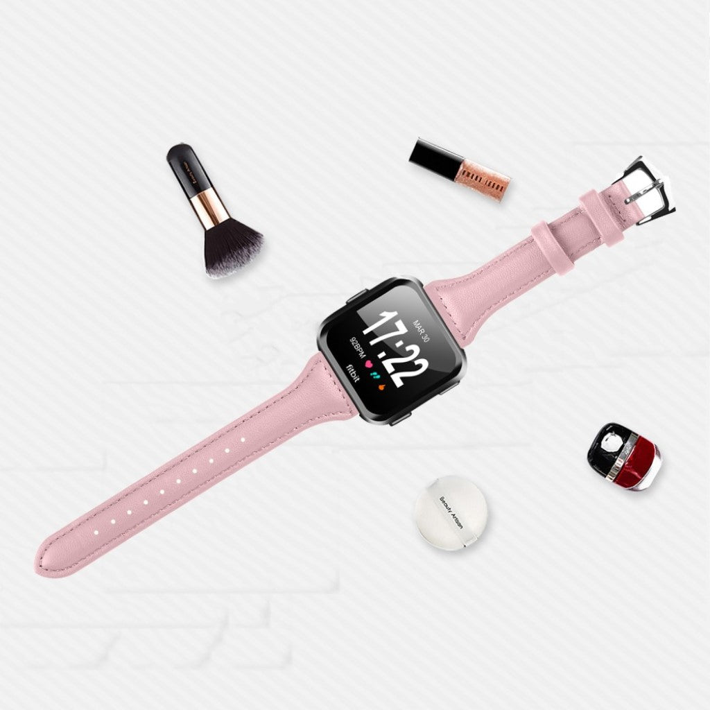 Helt vildt fint Fitbit Versa Kunstlæder Rem - Pink#serie_7