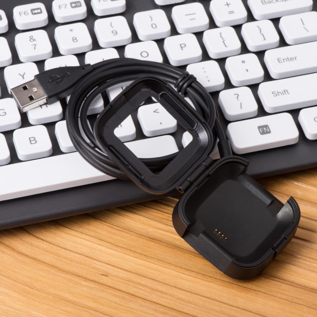 Fitbit Versa Kabel Til Opladnings Dock - Sort#serie_056