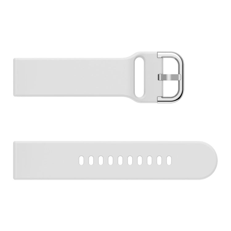 Vildt slidstærk Fitbit Versa Silikone Rem - Hvid#serie_2