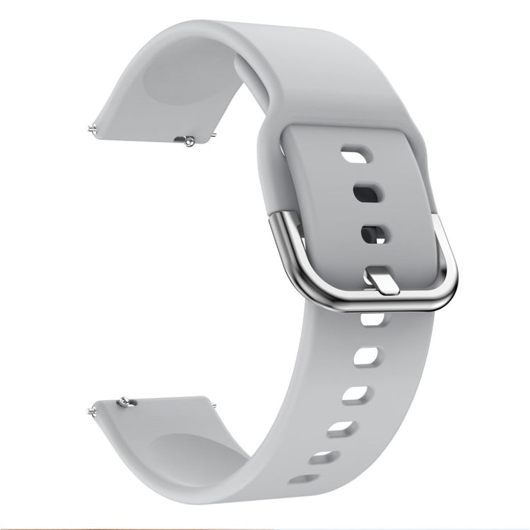 Vildt slidstærk Fitbit Versa Silikone Rem - Sølv#serie_3