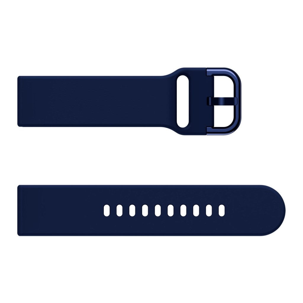 Vildt slidstærk Fitbit Versa Silikone Rem - Blå#serie_9