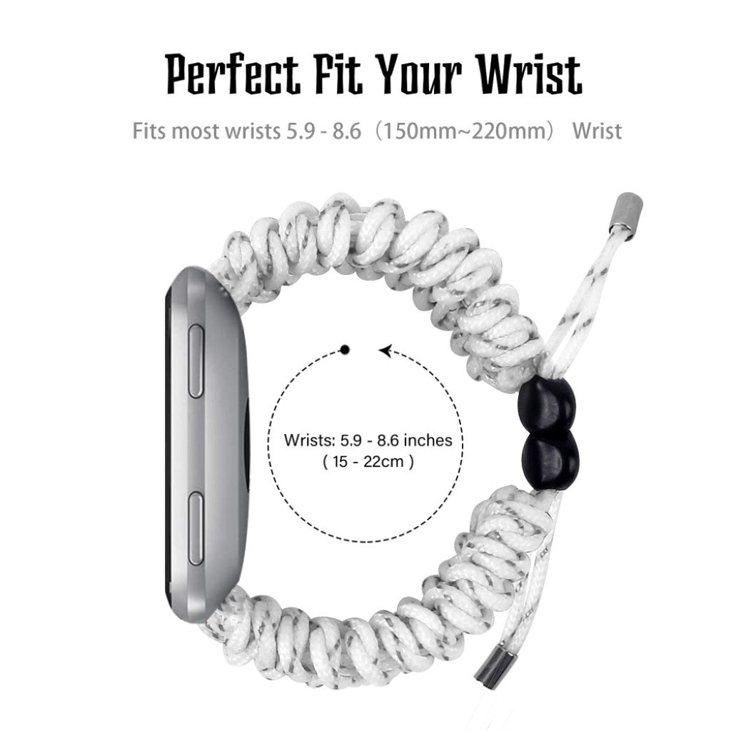 Rigtigt nydelig Fitbit Versa Nylon Rem - Hvid#serie_10